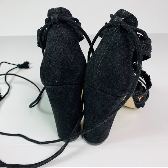 Call it Spring Heels Wrap Sandal Black Size 6 - Picture 3 of 5